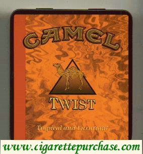 Camel Exotic Blends Twist cigarettes metal box